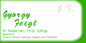 gyorgy feigl business card